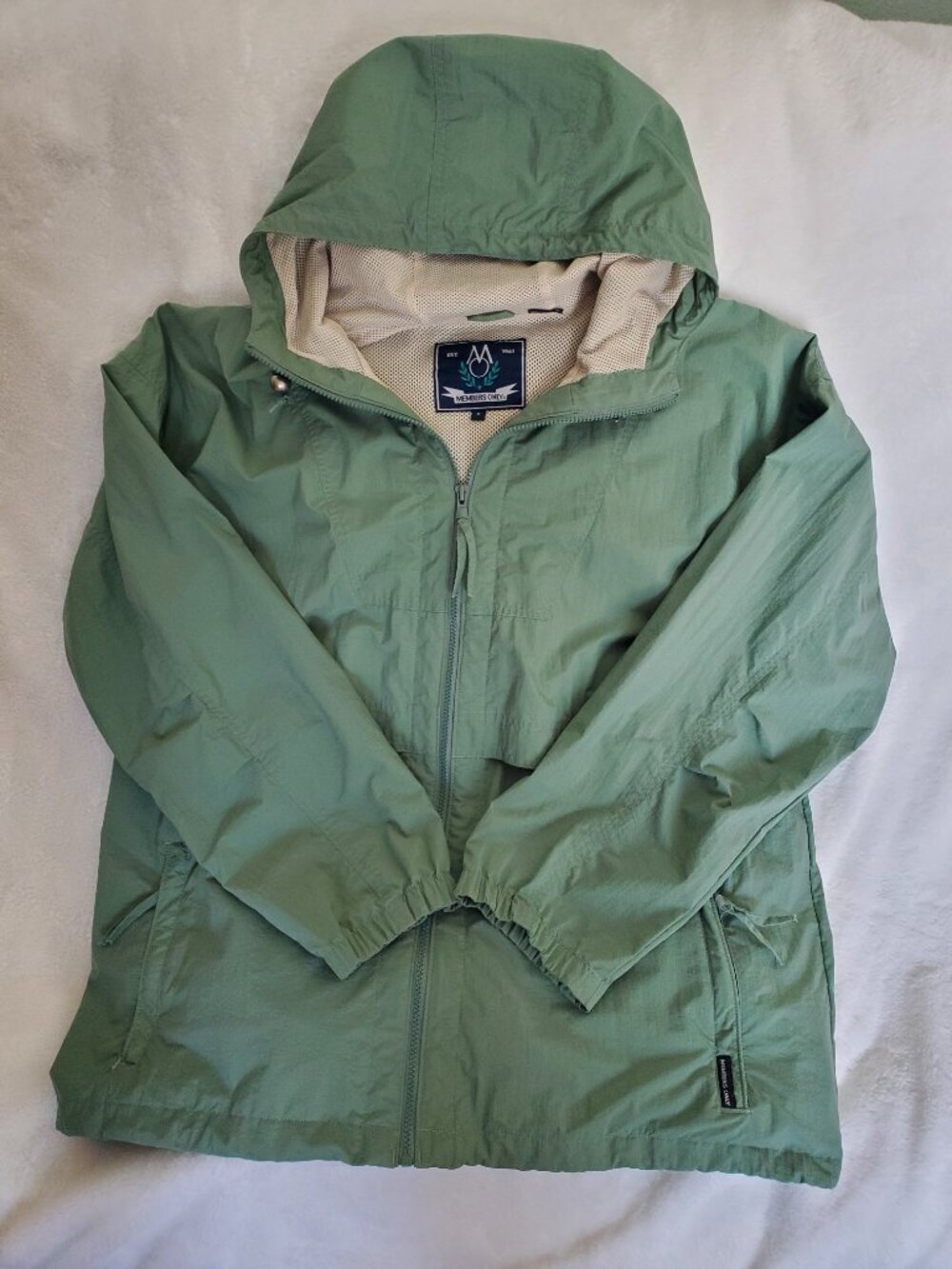 Members Only Packable Nylon Raincoat Men's XL